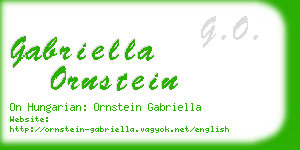 gabriella ornstein business card